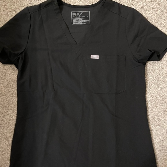 Figs Tops - Black figs scrub top. Size small. One pocket. Never worn